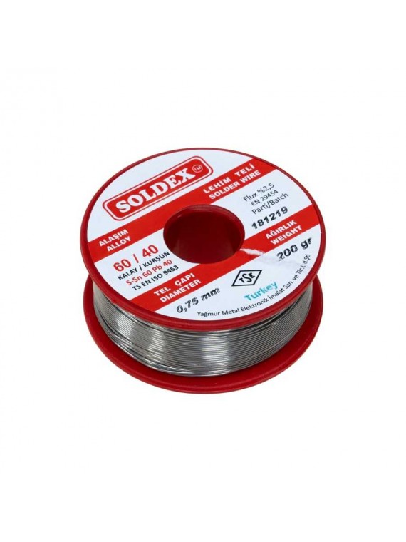 SOLDEX 0,75 LEHİM TELİ 200GR